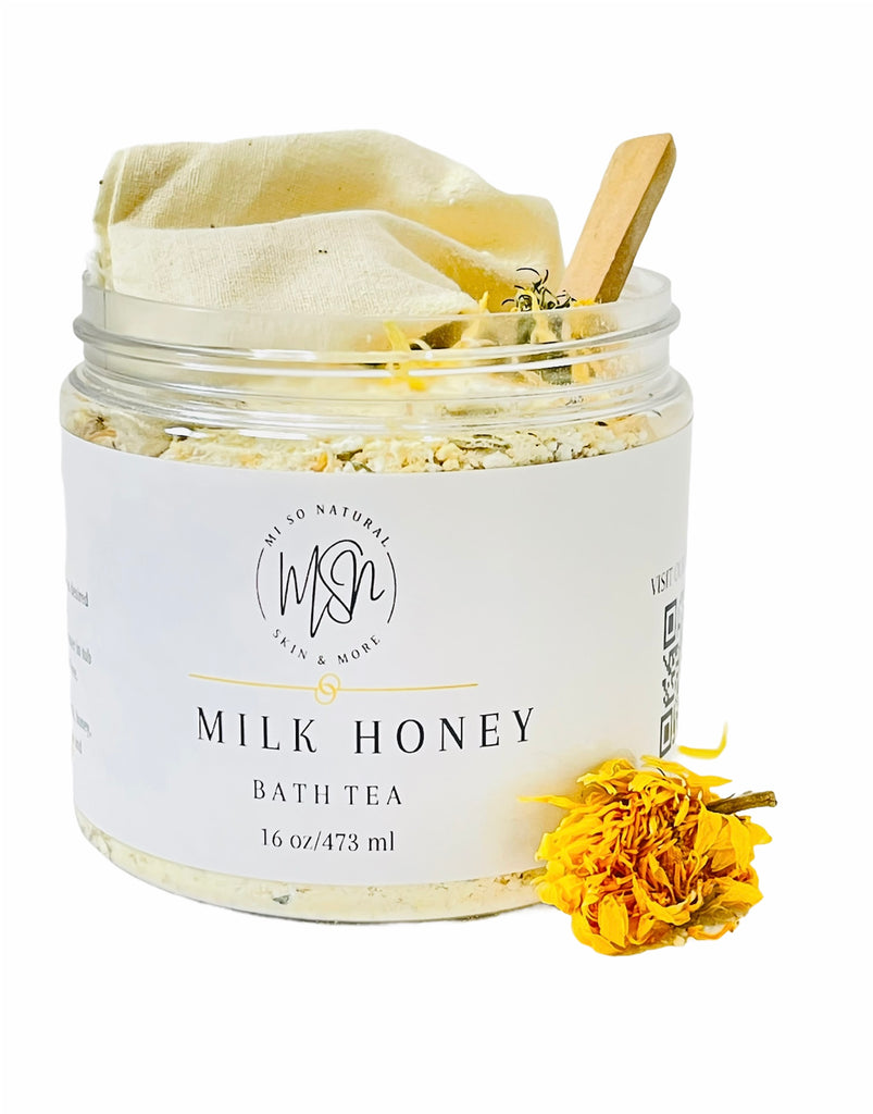 Slow North Herbal Bath Tea — milk + honey